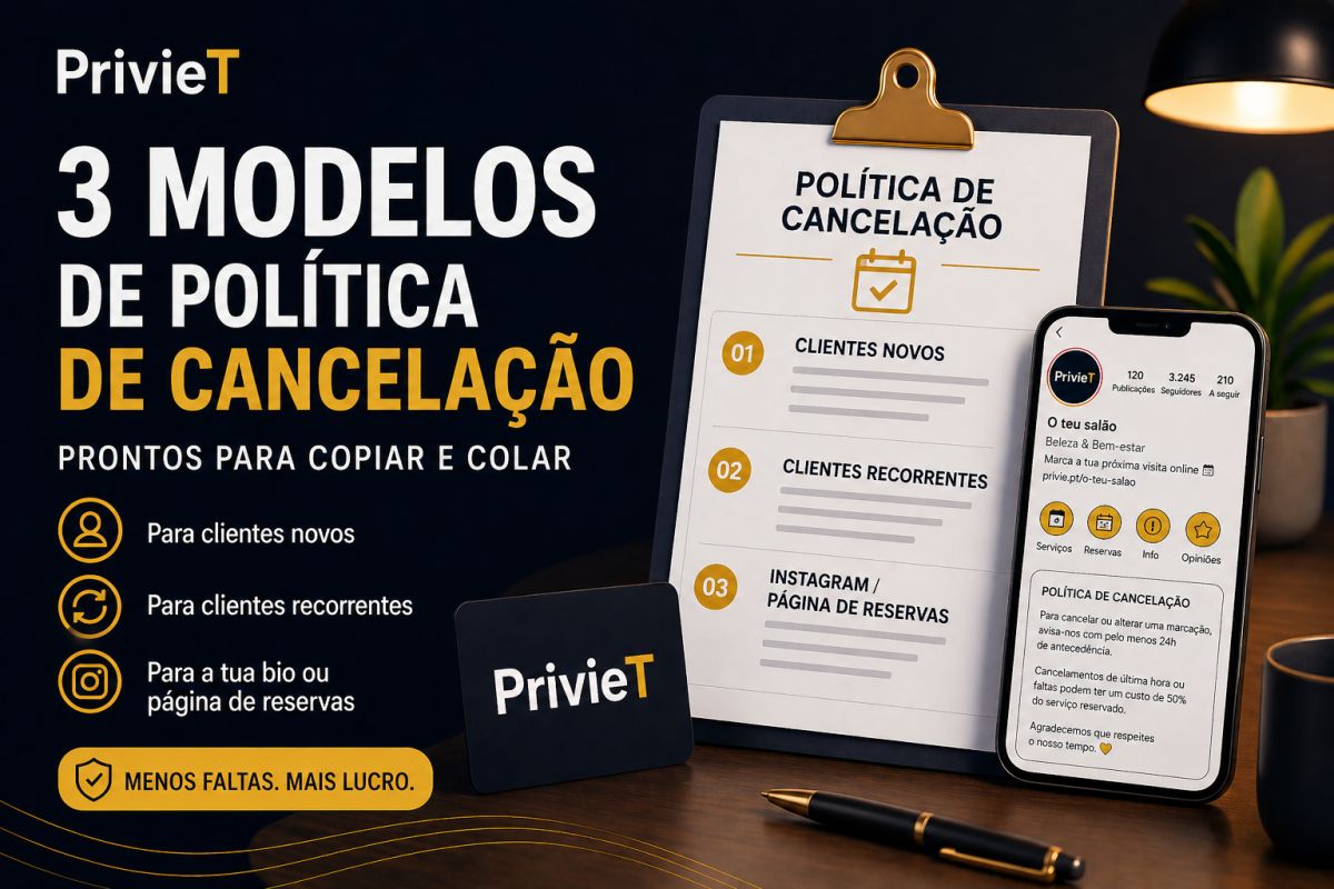 Política de cancelamento para salão de beleza: modelos prontos para usar